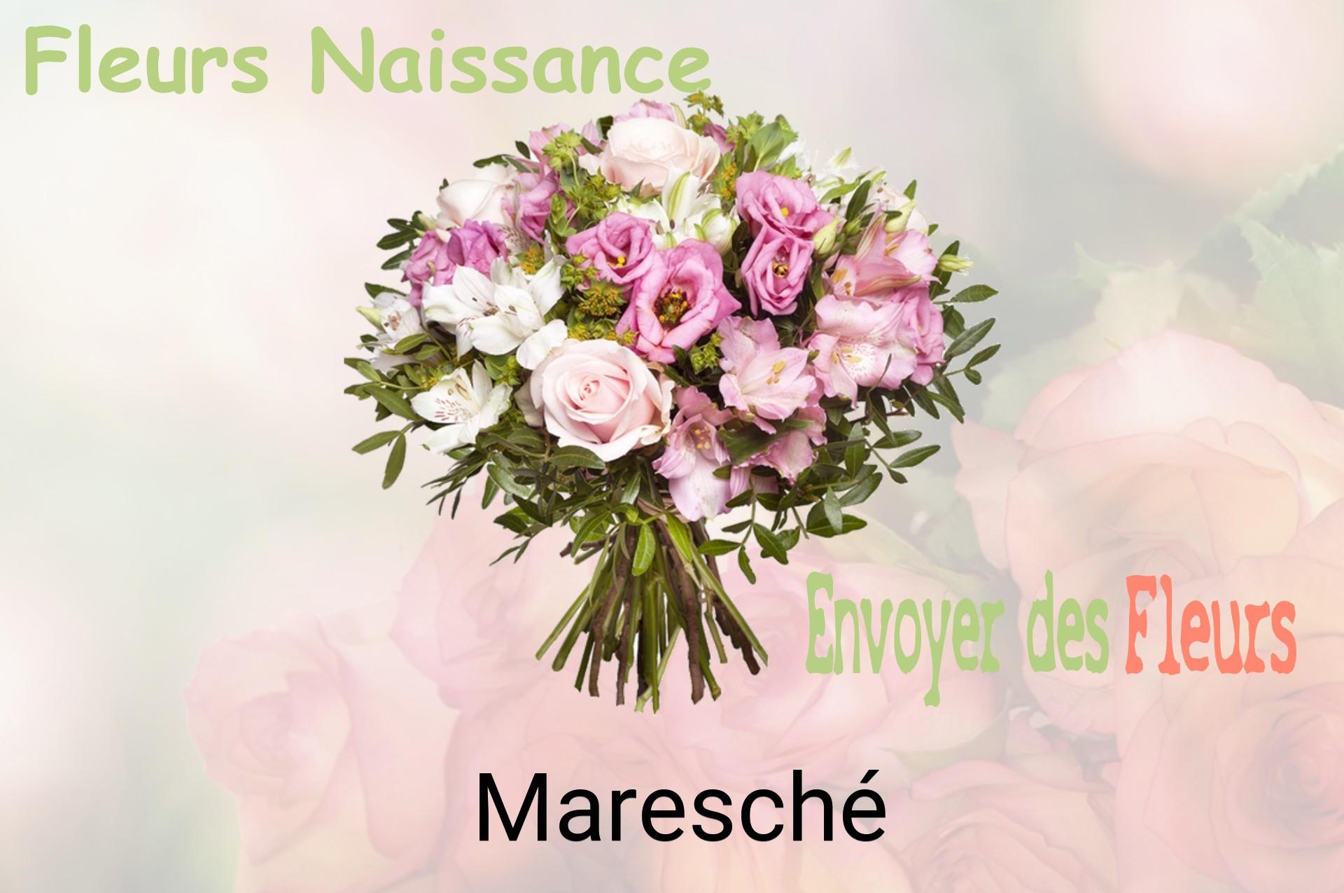 Bouquet de fleurs de naissance livré à Maresché